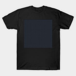 Blue Charcoal Tiny Gingham by Suzy Hager    Black & Blue T-Shirt